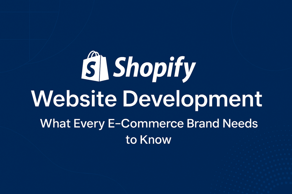Shopify website development dashboard on desktop and mobile for e‑commerce brand