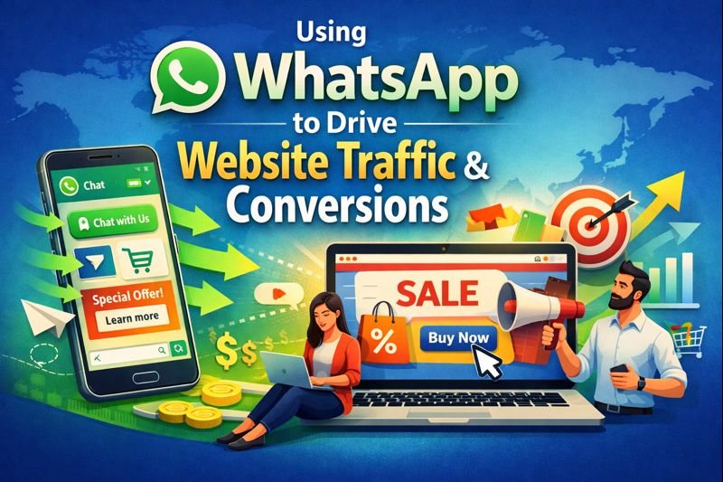 Using WhatsApp to Drive Website Traffic & Conversions