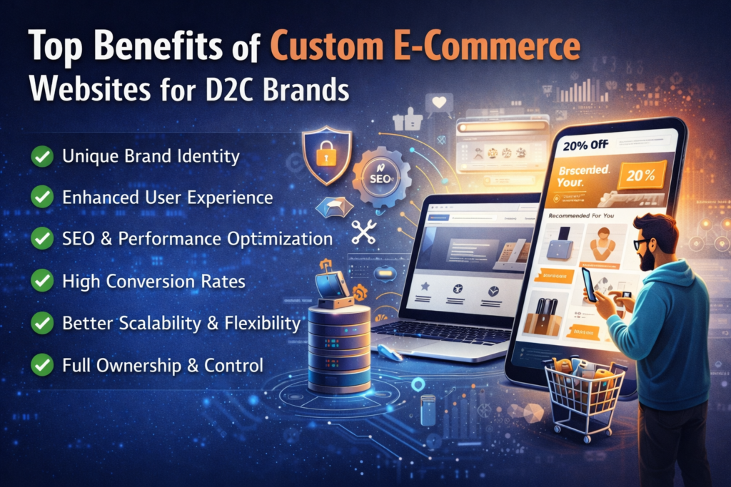 Top Benefits of Custom E‑Commerce Websites for D2C Brands